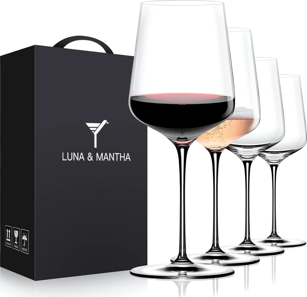 Luna & Mantha Red Wine Glasses Set